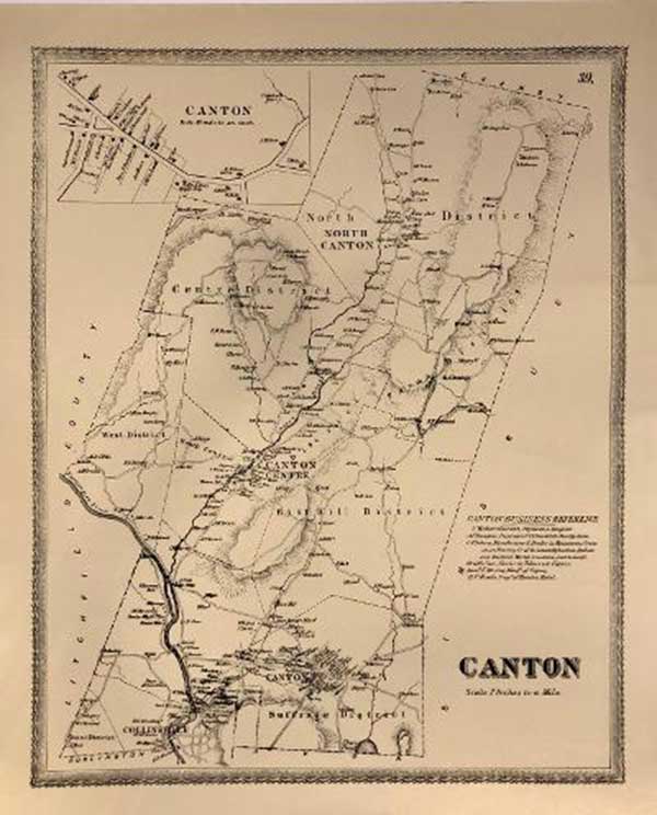 Canton, CT Replica Map – Canton Historical Museum