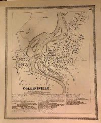 1869 Replica Map of Collinsville, CT