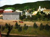 landscape with model train