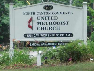Canton United. Methodist Church Sign for United Methodist Church.